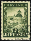 LIECHTENSTEIN. 
5 Fr. Schloss Vaduz 1952. Mi. 309 (250,-). . 


Kab. ⊙