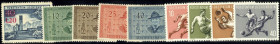 LIECHTENSTEIN. 
1952 Aufdruck, 1953 Pfadfinder, 1954 Fussball WM *. Mi.310, 315-318 **, 322-325 * (** 99,-, * 64,-). . 


**/*