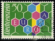 LIECHTENSTEIN. 
50 Rp. Europa 60. Mi. 398 (35,-). . 


⊙