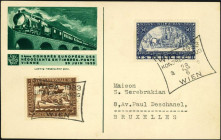 ÖSTERREICH. 
ÖSTERREICH - I. Republik. 
50 g 1933 WIPA gewöhnl. Papier a. Sonderkarte mit Eisenbahn, Vignette u. Sstpl. Mi. 555 (260,-). . 


Kab...