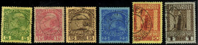 ÖSTERREICH. 
ÖSTERREICH -POST a. KRETA. 
5 C.- 1 fr. 1908. Mi. 17- 22 (185,-). . 


⊙