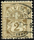 SCHWEIZ. 
2 C. 1882 Kreuz über Wertschild. Mi. 45 (350,-). . 


Kab. ⊙