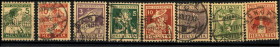 SCHWEIZ. 
Pro Juventute 1915-1917 1915 Trachten. Mi. 128-135 (380,-). . 


Kab. ⊙