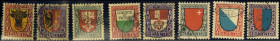 SCHWEIZ. 
Pro Juventute 1918-20. Mi. 143-44, 149-151, 153-55 (135,-). . 


⊙