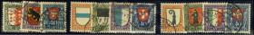 SCHWEIZ. 
Pro Juventute IV- VI 1921- 23. Mi. 172-78, 185-188 (250,-). . 


⊙