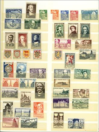 EUROPA. 
FRANKREICH. 
Frankreich 1945 / 1962 reichhaltige Sammlung postfrisch,...