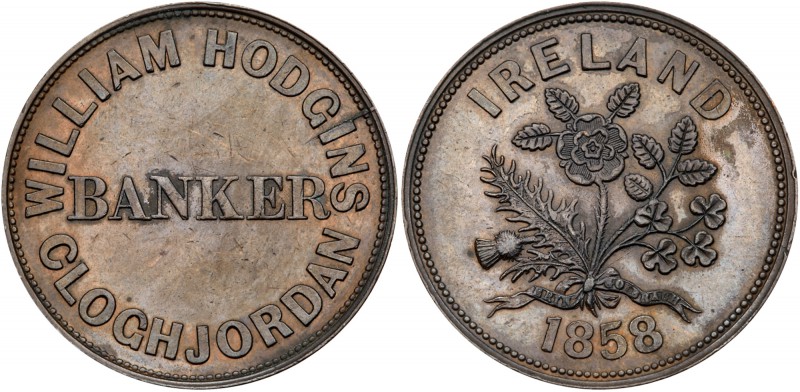 Australia, private issue tokens, Clochjordan, Ireland. Copper Penny, 1858, WILLI...