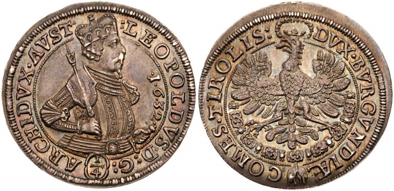 Austria, Holy Roman Empire, Archduke Leopold V (1619-1632). Silver &frac14;-Thal...