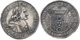 German States: Mainz. Lothar Friedrich Von Metternich-Burscheid (1673-75). Silver 60 Kreuzer, 1673. *LOTHAR: FRID: D:G: AR: EP: MOG: S:R:I:A:C:P:E:, b...