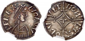 Ceolwulf II (874-880), Anglo-Saxon. Kings of Mercia. Silver Penny, 1.35g, moneyer Oswulf. Diademed and draped bust right; CIOLW LFREX, three pellets e...