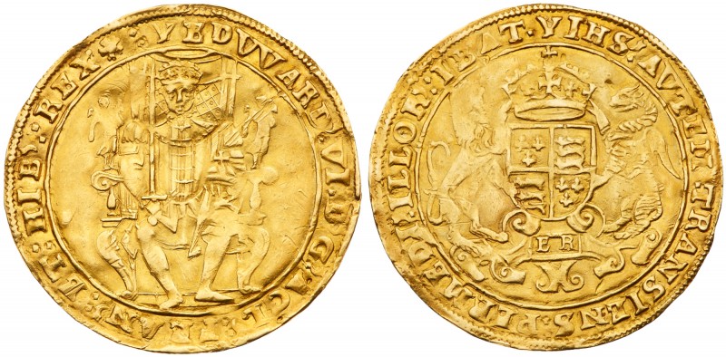 Edward VI (1547-53). Gold Sovereign, second period (Jan. 1549-Apr. 1550), struck...