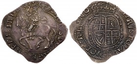 Charles I (1625-49). Silver Halfcrown, Salopia Mint, Shrewsbury mint circa 1644, finer work armoured King on horseback left with raised sword, beaded ...
