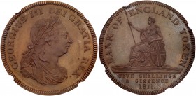 George III (1760-1820). Pattern copper Dollar, 1811, struck by W J Taylor after C H Kuchler, laureate and draped bust right, :C. H. K on truncation, L...