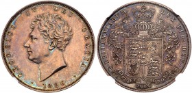 George IV (1820-30). Proof silver Halfcrown, 1826, bare head left, date below, legend and toothed border surrounding, GEORGIVS IV DEI GRATIA, Rev. cro...
