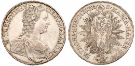 Maria Theresa / M&aacute;ria Ter&eacute;zia (1740-1780)
Silver Taler/Tall&eacute;r, 1763 KB, 28.0g. K&ouml;rm&ouml;cb&aacute;nya/Kremnitz. Draped and...