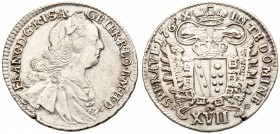 Franz I / Lotharingiai Ferenc (1746-1765)
Silver XVII Krajc&aacute;r, 1762 NB, 5.89g. Nagyb&aacute;nya/Neustadt. Laureate,draped and cuirassed bust r...