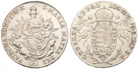 Joseph II / J&oacute;zsef (1780-1790)
Silver &frac12; Taler/ &frac12; Tall&eacute;r, 1785 A, 13.98. Wien/ Becs. Angels supporting crown over shield. ...