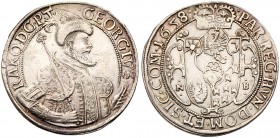 Georg Rakoczi II / R&aacute;k&oacute;czi Gy&ouml;rgy (1648-1660)
Silver Taler/Tall&eacute;r, 1658 NB, 28.56g. Nagyb&aacute;nya/Neustadt. GEORGIVS.RAK...