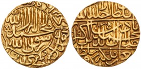 India, Mughal Empire, Akbar (AH 963-1014 / 1556-1605 AD). Gold Mohur, Agra, AH 973, 10.85g (KM 105.1). Good Very Fine, scarce. Estimate Value $3,000 -...