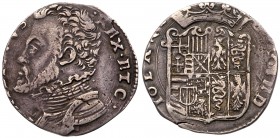 Italian States: Milan. Philip II (1556-98), silver Lira, undated. Bust left, Rev. Crowned arms, weight 4.8g (Crippa 35). Very Fine. Estimate Value $42...