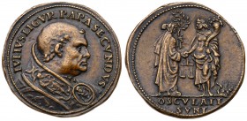 Italian States: Papal/Roman States. Julius II. 1503-1513. Cast Bronze Medal, The Treaty of Blois (1504). By Gian Cristoforo Romano. IVLIVS LIGVR PAPA ...