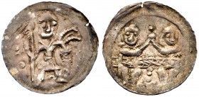 Lot of Denar: Boleslaw III Krzywousty (1107-1138). King enthroned facing. Kop.36 - R4; Boleslaw IV K?dzierzawy (1146-1173). Figure standing facing hol...