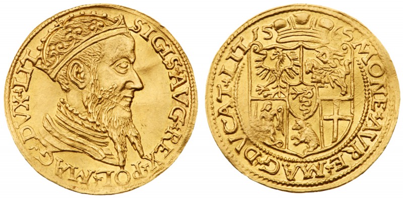 Sigismund II / Zygmunt II August (1545-1572)
Lithuania. Ducat/Dukat litewski, 1...
