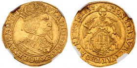 Wladislaw IV / Wladislaw IV Wasa (1632-1648)
Ducat/Dukat torunski, 1637, 3.47g. Torun/Thorn. Crowned and cuirassed bust right, wearing lace collar; V...