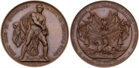 Polish Uprising / Powstanie Listopadowe (1830-1831)
In Memory of the 1830-1831 Uprising. Lithuano-Ruthene Society, Paris 1832. Bronze Medal, 51mm. By...