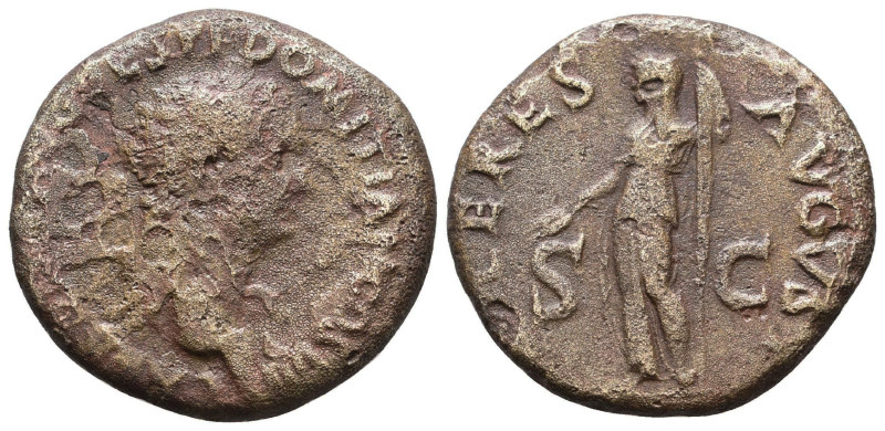 Domitian AD 81-96. Rome As Æ
Reference:
Condition: Very Fine
Weight: 11,9gr