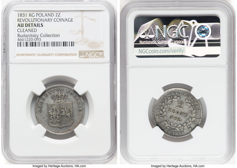 Nicholas I of Russia 4-Piece Lot of Certified Assorted 2 Zlote NGC, 1) "Revoluti...