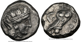 MESOPOTAMIA. Ca. late 4th century BC. AR tetradrachm (23mm, 16.74 gm, 10h). NGC Choice VF 5/5 - 2/5. Imitating Athens. Head of Athena right, wearing b...