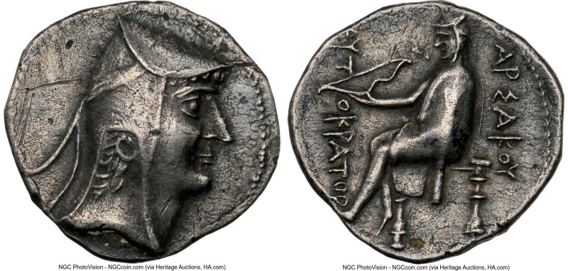 PARTHIAN KINGDOM. Arsaces I (ca. 247-211 BC). AR drachm (18mm, 4.09 gm, 11h). NG...