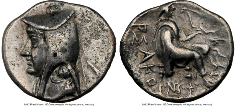 PARTHIAN KINGDOM. Arsaces I (ca. 247-211 BC). AR drachm (18mm, 3.91 gm, 12h). NG...