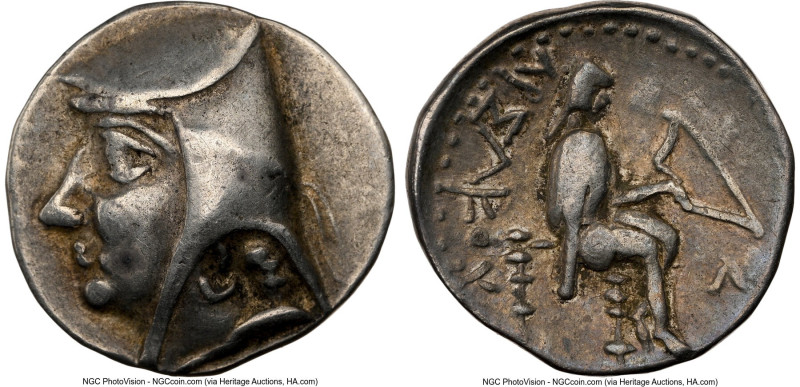 PARTHIAN KINGDOM. Arsaces I (ca. 247-211 BC). AR drachm (18mm, 4.24 gm, 12h). NG...