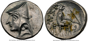 PARTHIAN KINGDOM. Artabanus I (Arsaces II) (ca. 211-185 BC). AR drachm (16mm, 4.09 gm, 12h). NGC Choice AU 5/5 - 5/5. Rhagae-Arsaceia(?). Head of Arta...