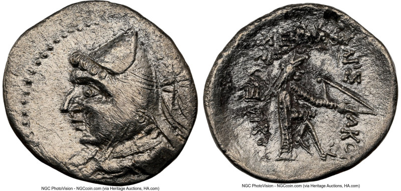 PARTHIAN KINGDOM. Phriapatios-Mithradates I (ca. 185-132 BC). AR drachm (21mm, 1...