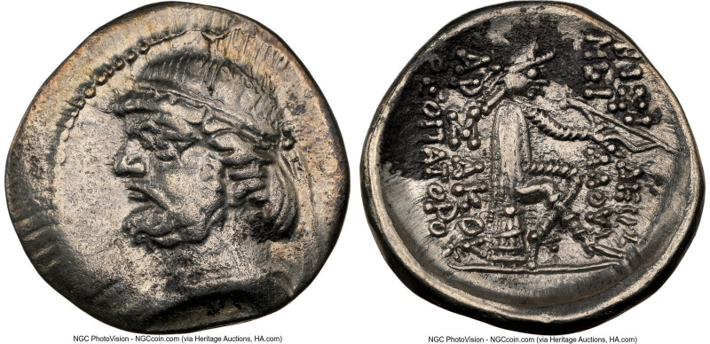 PARTHIAN KINGDOM. Phraates II (ca. 132-126 BC). AR drachm (18mm, 3.79 gm, 12h). ...