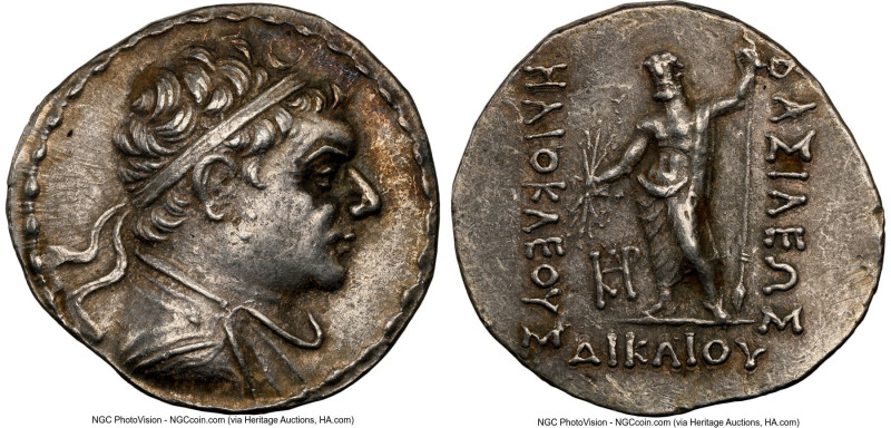 BACTRIAN KINGDOM. Heliocles (ca. 145-130 BC). AR tetradrachm (32mm, 16.98 gm, 11...