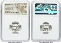 INDO-GREEK KINGDOMS. Bactria. Apollodotus I Soter (ca. 174-165 BC). AR Indic square drachm (16mm, 2.39 gm, 12h). NGC Choice VF 4/5 - 3/5. Indian stand...