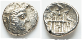 PERSIS KINGDOM. Uncertain King (ca. early-mid 2nd century BC). AR drachm (16mm, 3.61 gm, 11h). Choice VF. Head of uncertain king right with short bear...