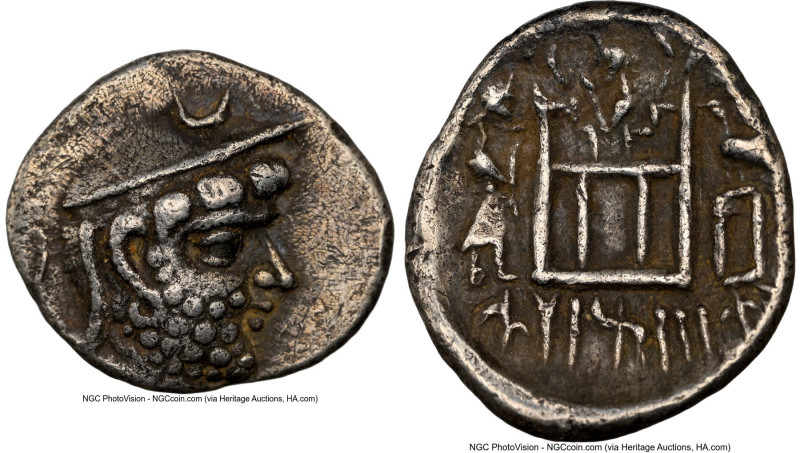 PERSIS KINGDOM. Darev (Darius) I (ca. 2nd century BC). AR hemidrachm (10mm, 9h)....