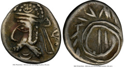 PERSIS KINGDOM. Uncertain King (ca. 1st century AD). AR hemidrachm (12mm, 8h). NGC Choice Fine. Diademed, draped bust of uncertain king left, with poi...