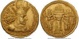 SASANIAN KINGDOM. Shahpur (Sabuhr) I the Great (AD 240-272). AV dinar (22mm, 7.32 gm, 2h). NGC Choice AU 5/5 - 4/5. Mint I ("Ctesiphon"), Phase 2, ca....