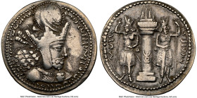 SASANIAN KINGDOM. Shahpur (Sabuhr) I the Great (AD 240-272). AR drachm (24mm, 4.12 gm, 9h). NGC Choice VF 4/5 - 4/5. Mint I ("Ctesiphon"). Phase 1b, c...