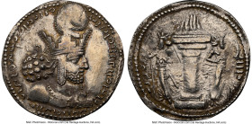 SASANIAN KINGDOM. Shahpur (Sabuhr) I the Great (AD 240-272). AR drachm (27mm, 2h). NGC Choice VF, edge filing. Mint III ("Hamadan"), Phase 1b, ca. AD ...