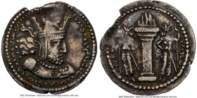 SASANIAN KINGDOM. Shahpur (Sabuhr) I the Great (AD 240-272). AR drachm (26mm, 2h). NGC VF, edge chip. Mint I ("Ctesiphon"), Phase 1a, ca. AD 240-244. ...