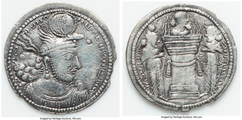 SASANIAN KINGDOM. Hormizd II (AD 303-309). AR drachm (27mm, 3.67 gm, 2h). Fine, ...