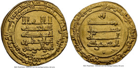 Abbasid. al-Muqtadir (AH 295-320 / AD 908-932) gold Dinar AH 318 (AD 930/931) AU55 NGC, Suq al-Ahwaz mint, A-245. 4.56gm. From the Dynasty Collection,...