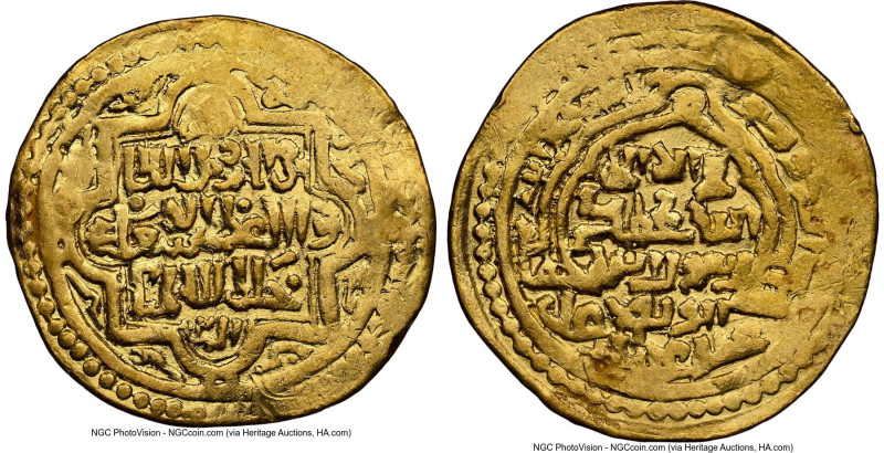 Ilkhanid. Abu Sa'id gold Dinar ND (AH 716-736 / AD 1316-1335) AU Details (Plugge...